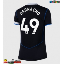 Camisa de Futebol Chelsea Alejandro Garnacho #49 Equipamento Alternativo Mulheres 2025-26 Manga Curta